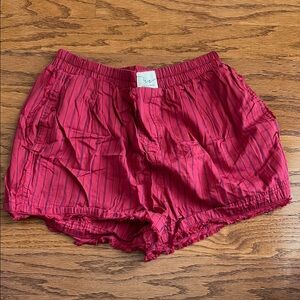 FREE PEOPLE Striped Boxers
Red Combo